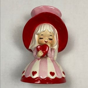 Vintage LEFTON Valentine Girl Vase